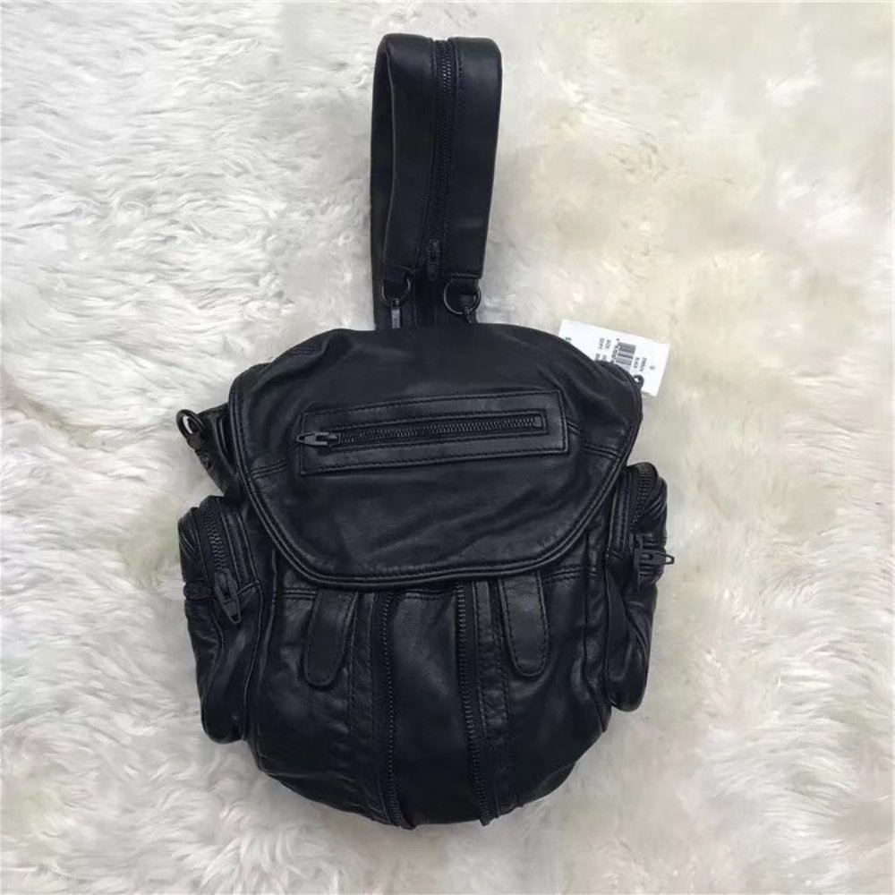 ALEXANDER WANG Lambskin Marti Backpack all black